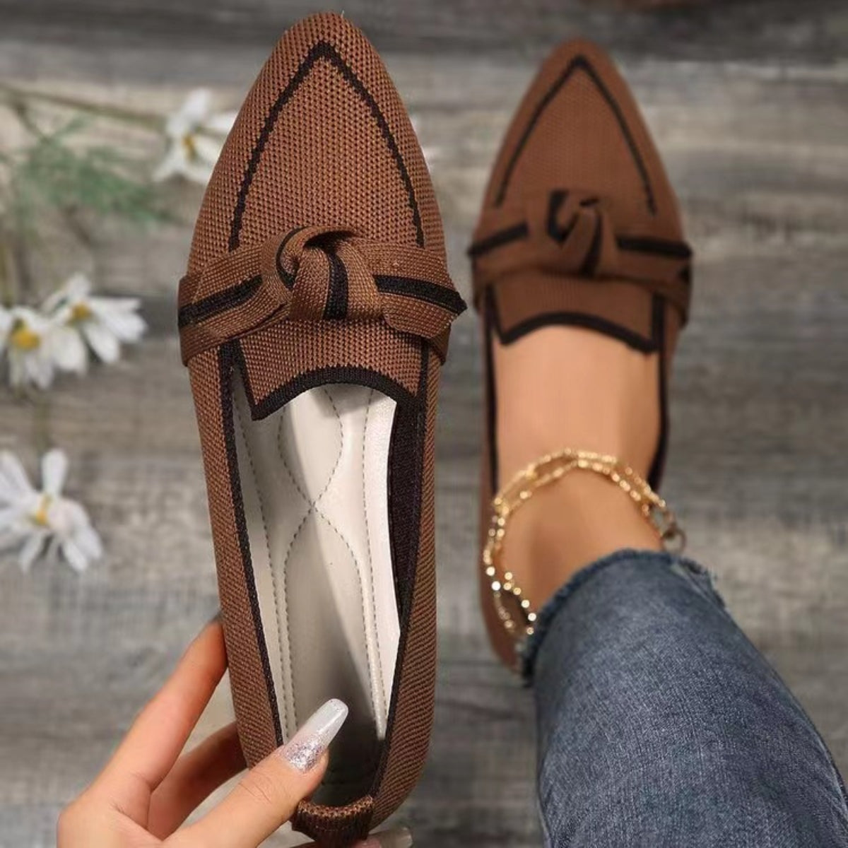 ON POINT BOW KNIT LOAFER