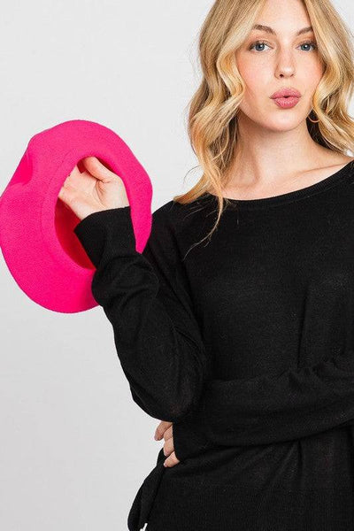 fuschia beret