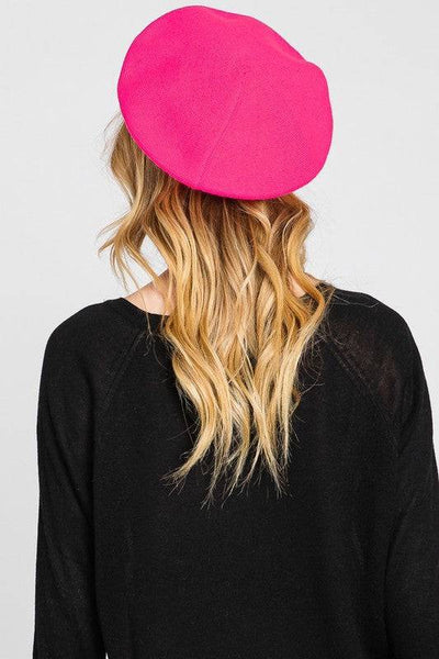 fuschia beret