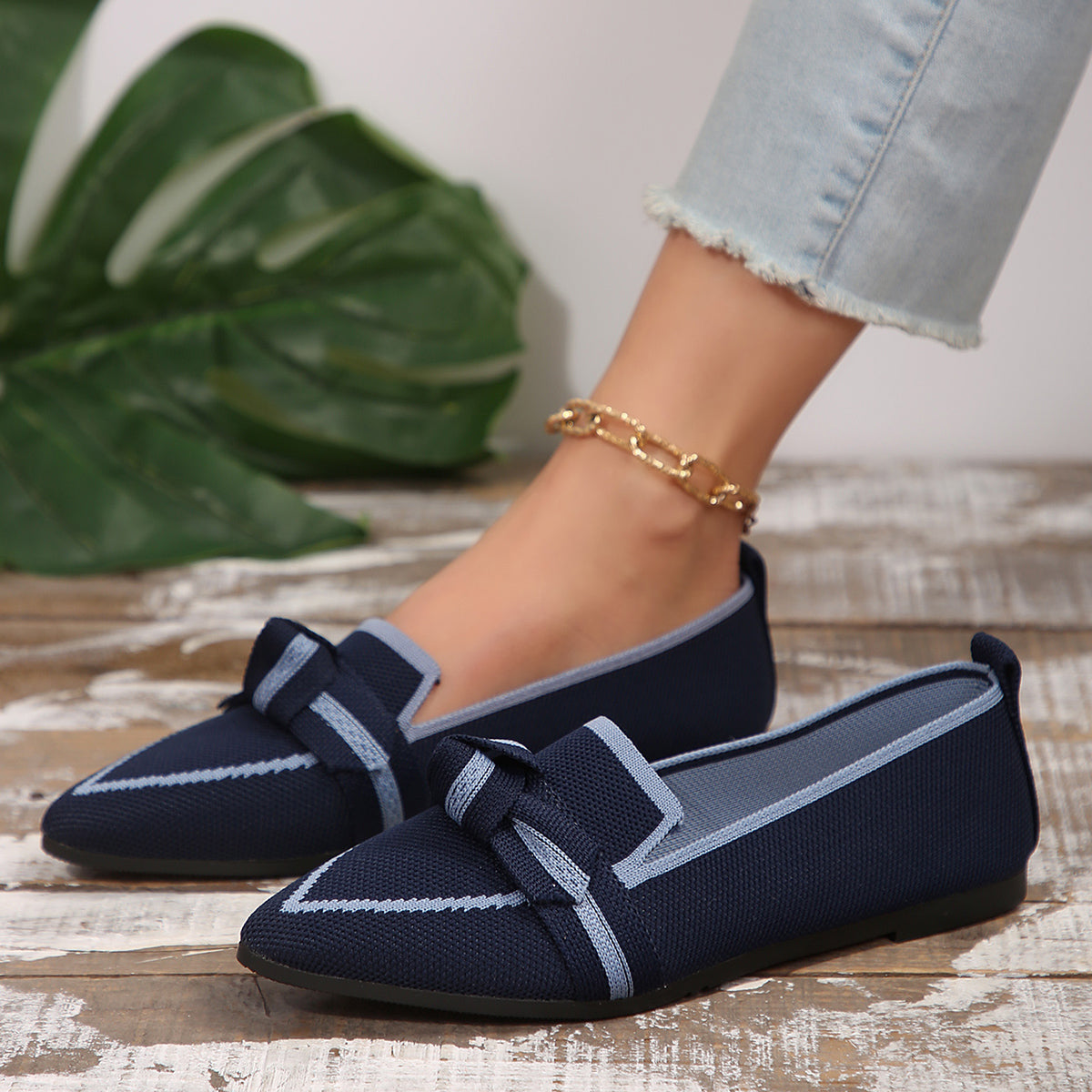 ON POINT BOW KNIT LOAFER