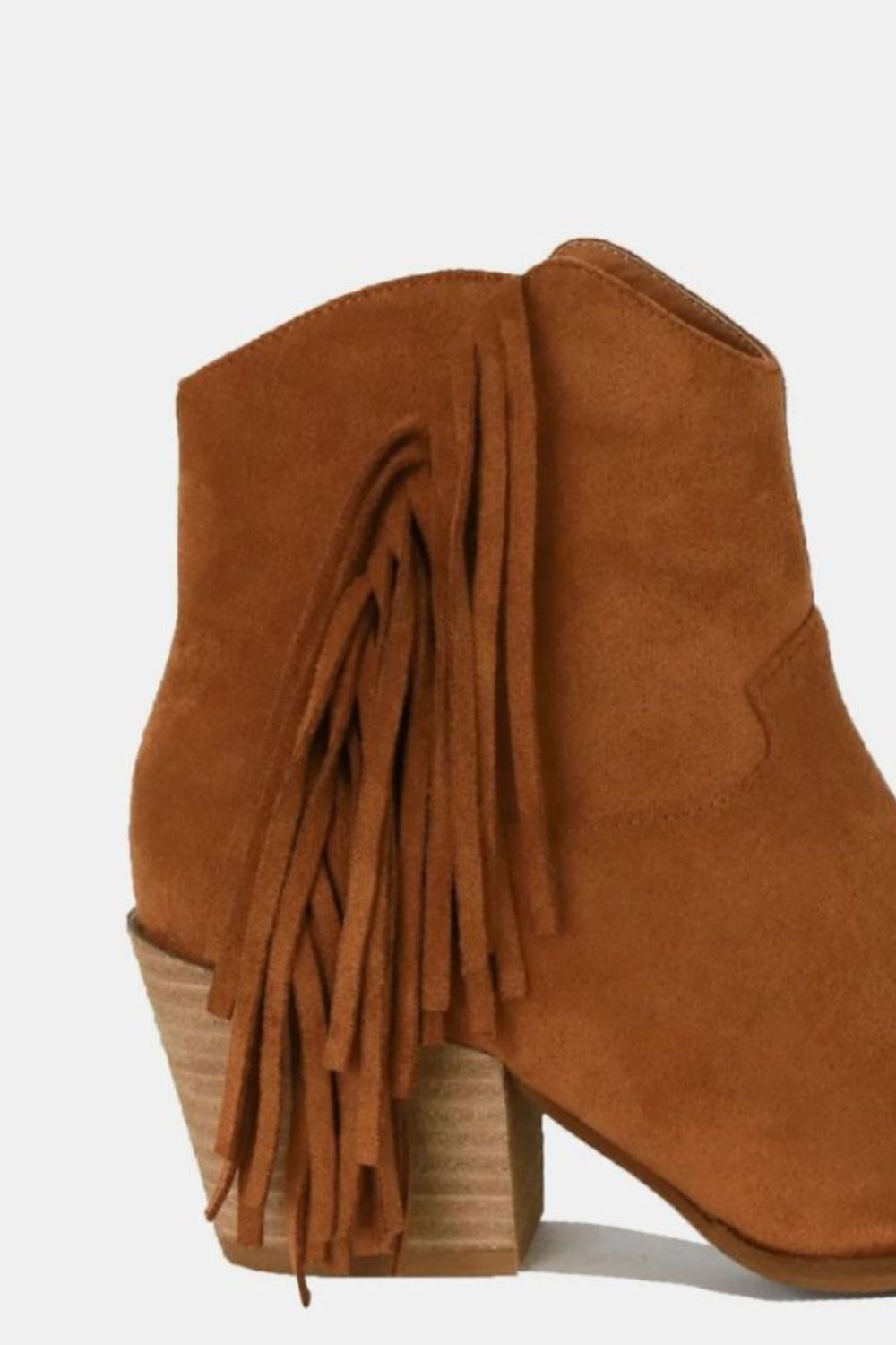 FRINGE BENEFITS SUEDE BOOTS CAMEL