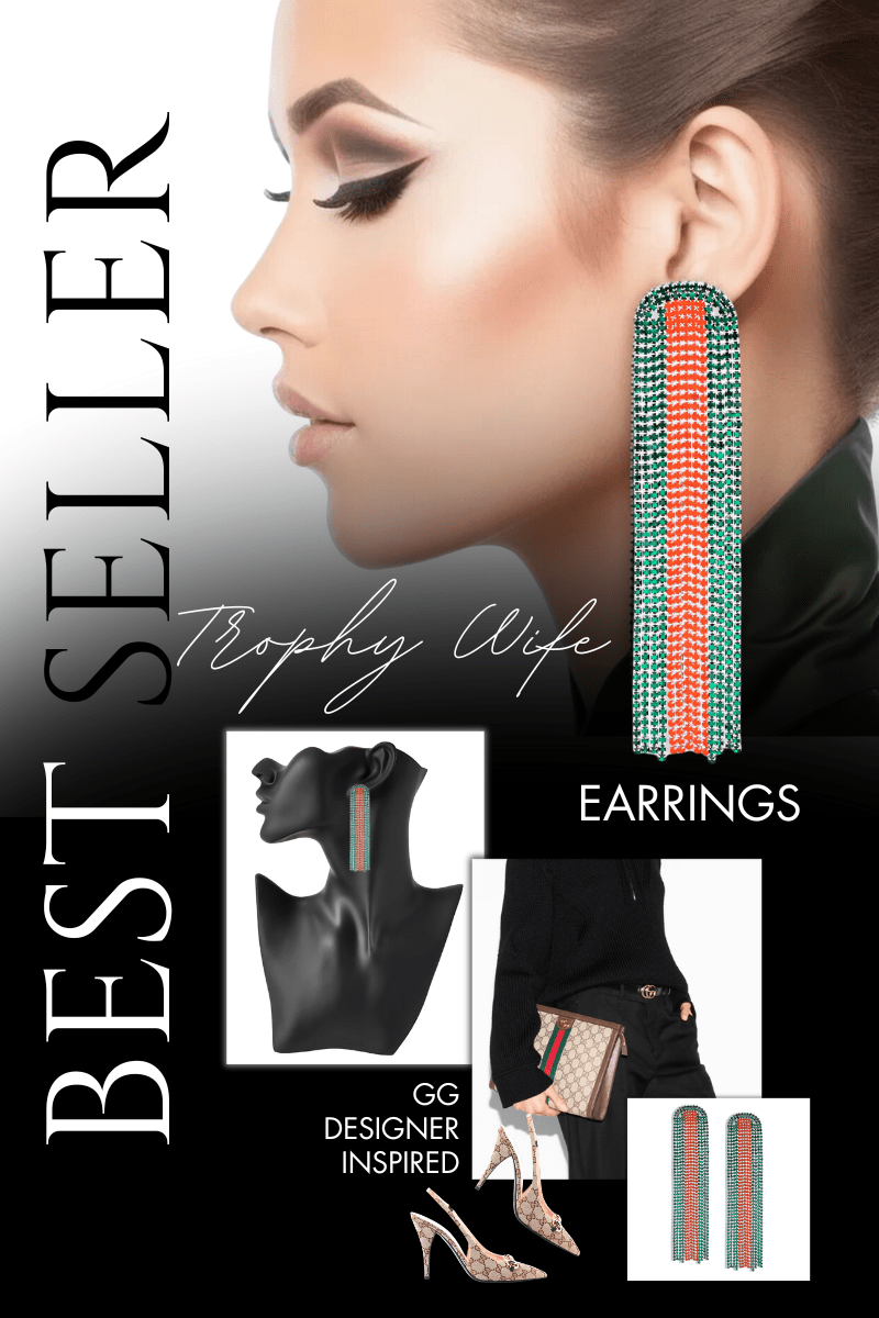 TROPHY WIFE EARRINGS - Corporate Amerika Collection